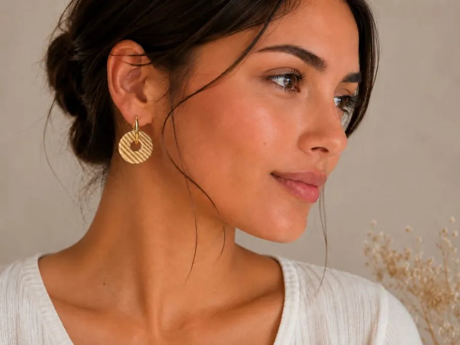 Charms y aros colgantes artesanales