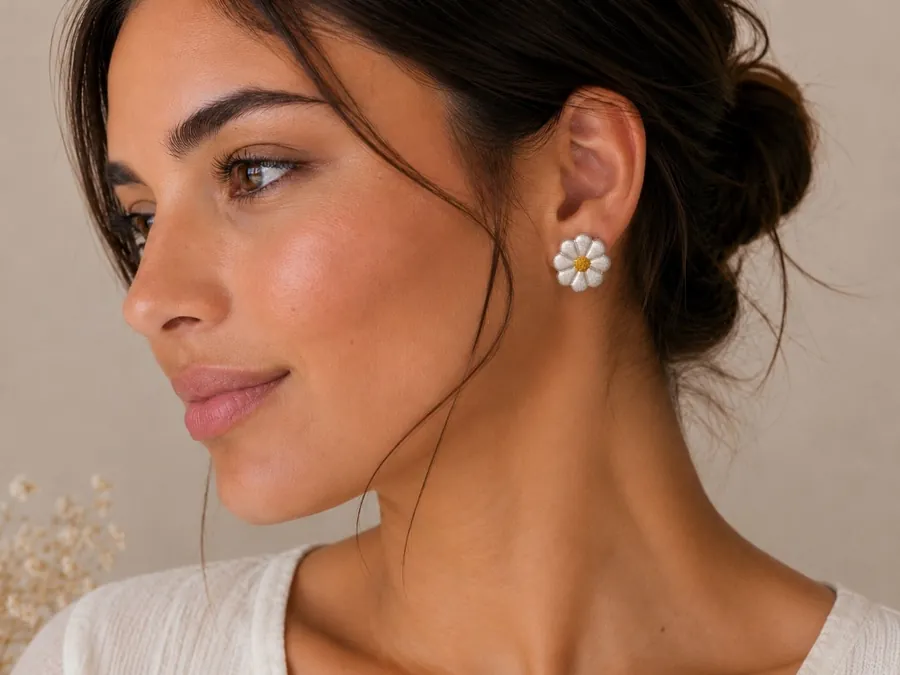 Aros de flores hechos a mano