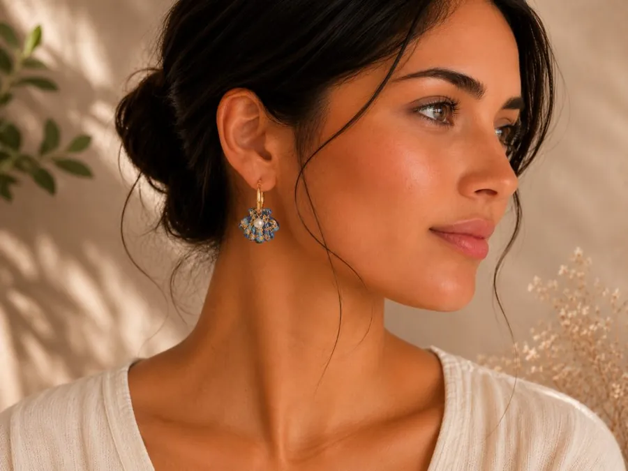 Aros de conchas y estrellas de mar