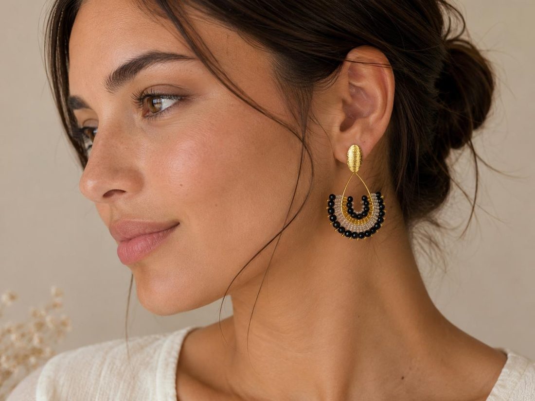 Argollas de cristal hechas a mano por Karivé Joyas